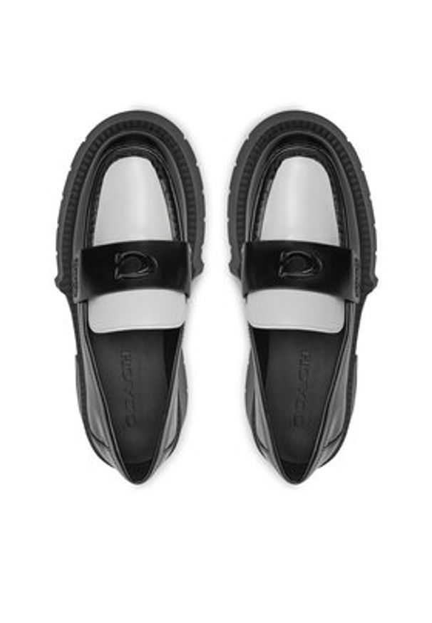 Coach Loafersy Leah CZ382 Czarny. Kolor: czarny. Materiał: skóra