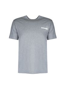 Les Hommes T-shirt | URG800P UG82 | Mężczyzna | Szary. Okazja: na co dzień. Kolor: szary. Materiał: bawełna. Wzór: nadruk. Styl: casual #1