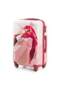 Wittchen - Zestaw walizek z ABS-u z nadrukiem różowy. Kolor: różowy. Materiał: guma. Wzór: nadruk. Styl: wakacyjny #2