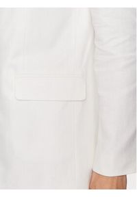 MICHAEL Michael Kors Marynarka MS3100C9BA Biały Regular Fit. Kolor: biały. Materiał: len, wiskoza