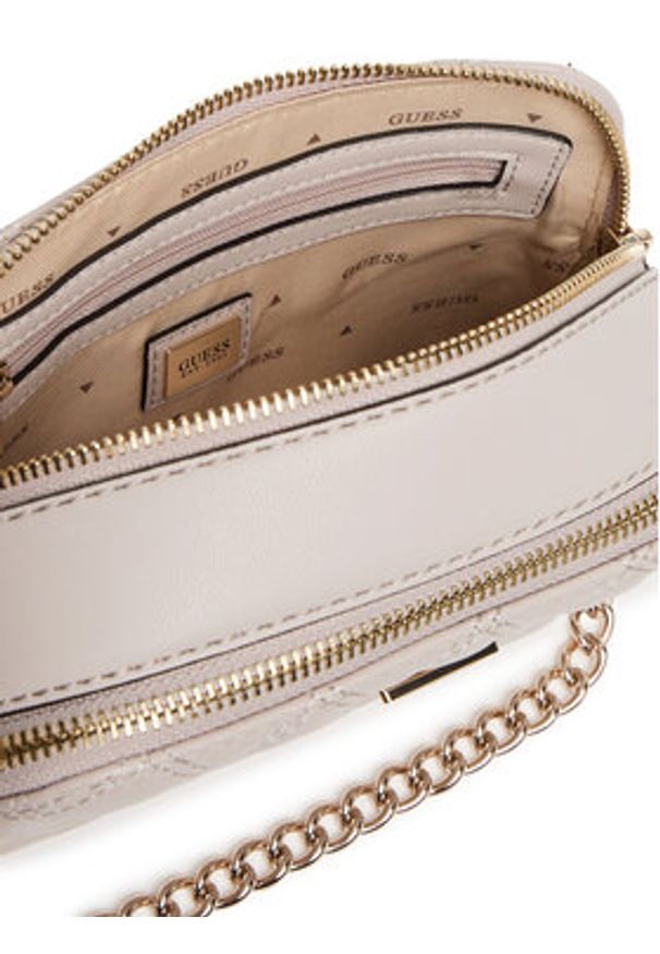 Guess Torebka Giully II HWQG96 73140 Beżowy. Kolor: beżowy. Materiał: skórzane