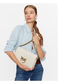 Pinko Torebka Love Click Classic PE 23 PLTT 100063 A0GK Écru. Materiał: skórzane #3