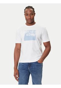 BOSS T-Shirt Te_Wheel 50546381 Biały Regular Fit. Kolor: biały. Materiał: bawełna #1