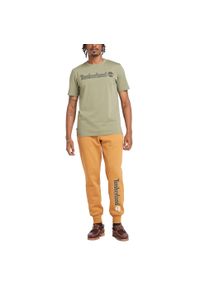 Timberland - T-Shirt Kennebec River Linear Logo Rozmiar S Zielony - TB0A5UPQ590. Kolor: zielony. Materiał: bawełna. Wzór: aplikacja