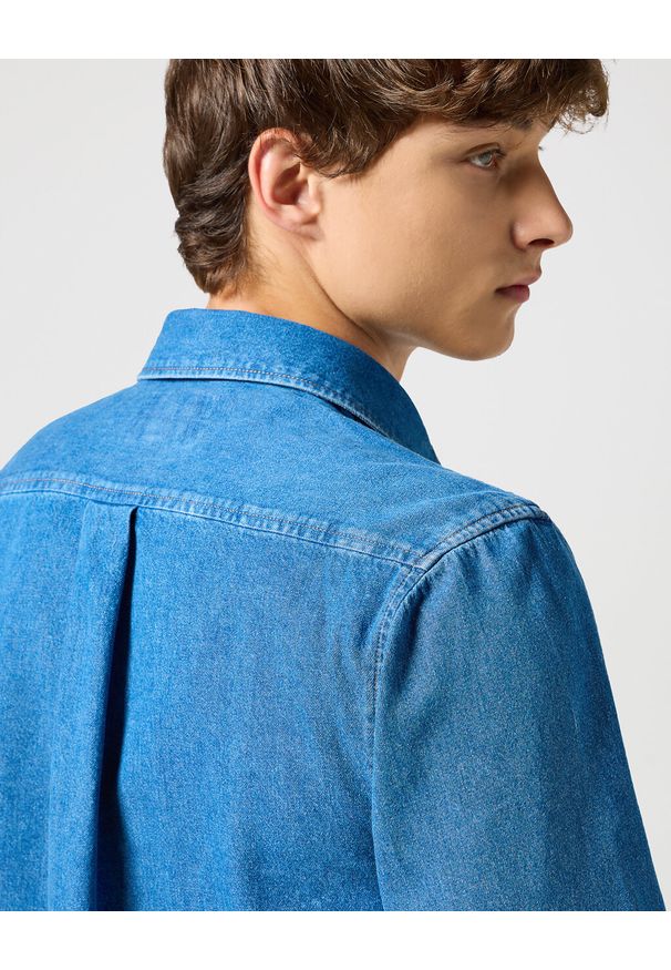 Wrangler - WRANGLER MĘSKA KOSZULA 1 PKT SHIRT MID STONE 112357191 W5X2014179