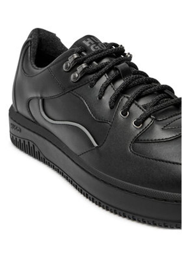 Hugo Sneakersy Kilian 50524103 Czarny. Kolor: czarny. Materiał: skóra