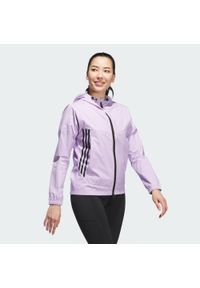 Adidas - Kurtka Provisional. Typ kołnierza: golf. Kolor: różowy. Materiał: materiał. Sport: golf