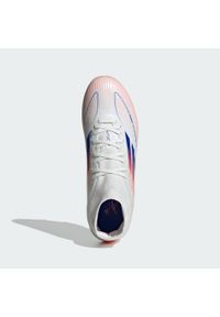 Adidas - Buty F50 League Mid-Cut FG/MG. Kolor: niebieski, czerwony, wielokolorowy, biały. Materiał: materiał #2