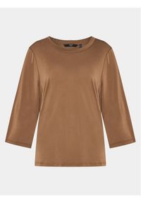 Vero Moda Curve Bluzka Evabia 10279540 Brązowy Regular Fit. Kolor: brązowy. Materiał: syntetyk #1