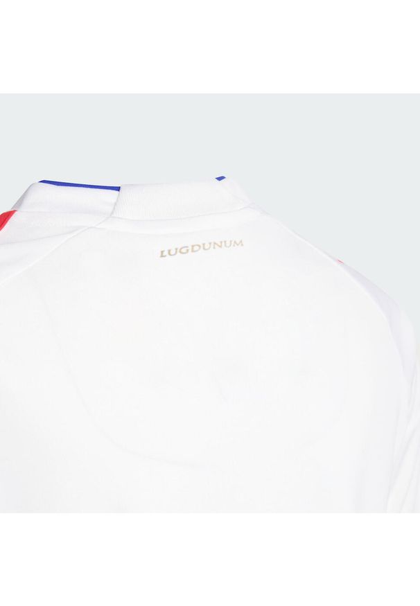 Adidas - Koszulka podstawowa dla dzieci Olympique Lyonnais 25/26. Kolor: biały. Sport: piłka nożna