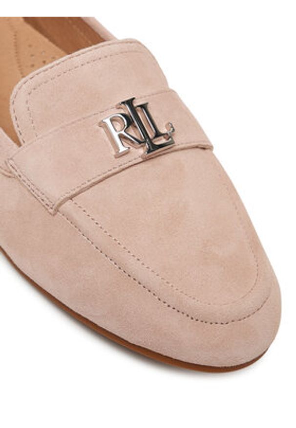 Lauren Ralph Lauren - LAUREN RALPH LAUREN Loafersy Averi III 802946809011 Różowy. Kolor: różowy. Materiał: zamsz, skóra