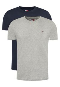 Tommy Jeans Komplet 2 t-shirtów DM0DM20687 Kolorowy Slim Fit. Materiał: bawełna. Wzór: kolorowy