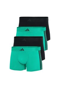 Adidas - Bokserki Active Flex Cotton 3 Stripes 4 pak. Kolor: szary. Materiał: bawełna, elastan #1