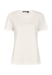 Marc Aurel T-Shirt 7410 7000 73574 Biały Regular Fit. Kolor: biały. Materiał: bawełna #7