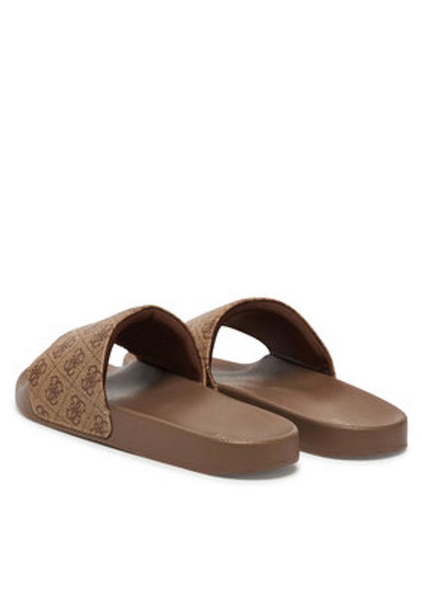 Guess Klapki FMJTOK ELE19 Beżowy. Kolor: beżowy. Materiał: syntetyk