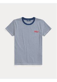 Polo Ralph Lauren T-Shirt 211910135001 Niebieski Regular Fit. Typ kołnierza: polo. Kolor: niebieski. Materiał: bawełna #6