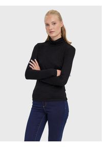 Vero Moda Golf Mella 10271620 Czarny Regular Fit. Typ kołnierza: golf. Kolor: czarny. Materiał: syntetyk, wiskoza