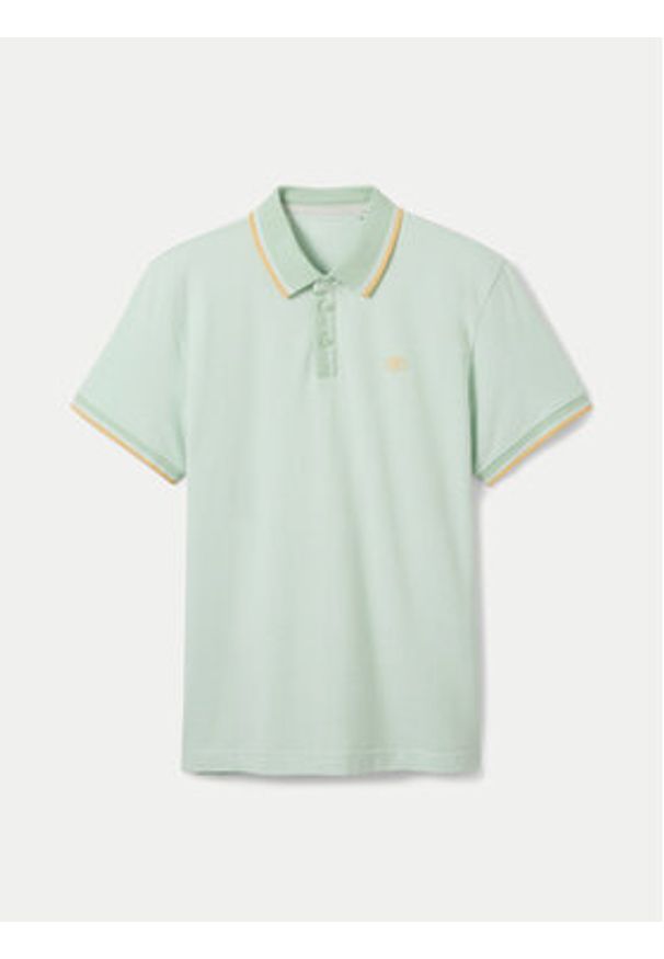 Tom Tailor Polo 1040822 Zielony Regular Fit. Typ kołnierza: polo. Kolor: zielony. Materiał: bawełna