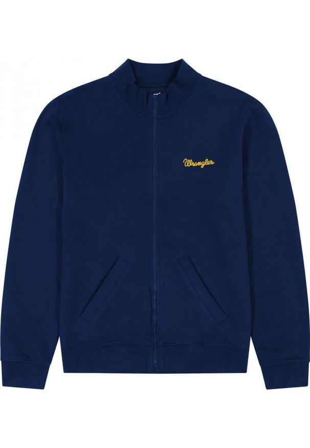 Wrangler - MESKA BLUZA WRANGLER FUNNEL NECK ZIP NAVY 112350547