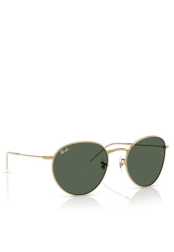 Ray-Ban Okulary przeciwsłoneczne Round Reverse 0RBR0103S 001/VR53 Złoty. Kolor: złoty