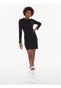 Calvin Klein Jeans Sukienka dzianinowa J20J220352 Czarny Regular Fit. Kolor: czarny. Materiał: bawełna, dzianina