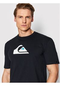 Quiksilver T-Shirt Comp EQYZT06534 Granatowy Regular Fit. Kolor: niebieski. Materiał: bawełna