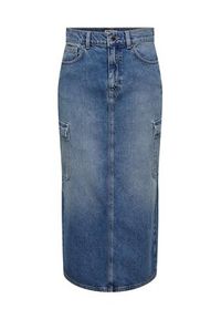 only - ONLY Spódnica jeansowa 15316074 Niebieski Regular Fit. Kolor: niebieski. Materiał: bawełna #7