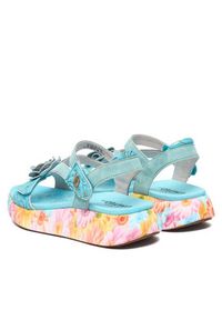 Laura Vita Sandały Nikito 01 Turkusowy. Kolor: turkusowy. Materiał: skóra #5