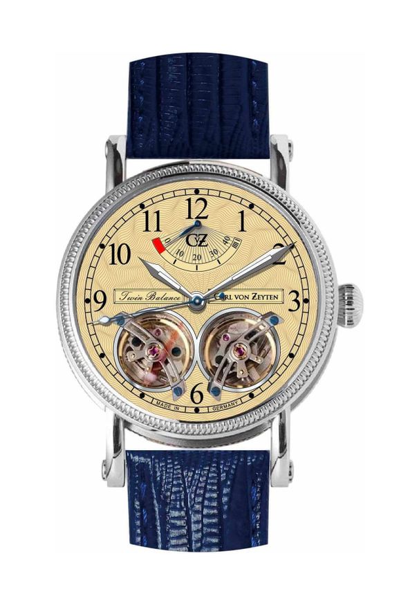 Zegarek Męski CARL VON ZEYTEN Twin Balance Automatic Bernau CVZ0033CR. Styl: klasyczny, elegancki