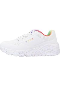 skechers - Buty do chodzenia dla dzieci Skechers Uno Lite Rainbow Speckle. Zapięcie: sznurówki. Kolor: biały. Materiał: guma, syntetyk, materiał. Szerokość cholewki: normalna. Sport: turystyka piesza #2