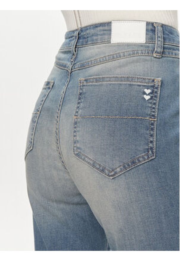 Please Jeansy P2XCBQ2W7T Niebieski Bootcut Fit. Kolor: niebieski