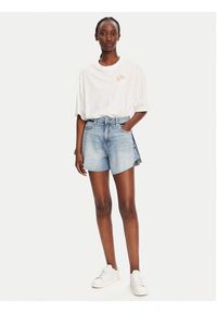 BOSS Szorty jeansowe 50534231 Niebieski Relaxed Fit. Kolor: niebieski. Materiał: bawełna #5