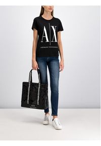 Armani Exchange T-Shirt 8NYTCX YJG3Z 1200 Czarny Regular Fit. Kolor: czarny. Materiał: bawełna #5