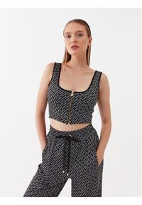 Pinko Top 101660 A131 Czarny Slim Fit. Kolor: czarny. Materiał: syntetyk #1