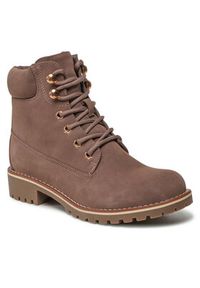 Jenny Fairy Trapery WS722-28G Brązowy. Kolor: brązowy. Materiał: skóra #4