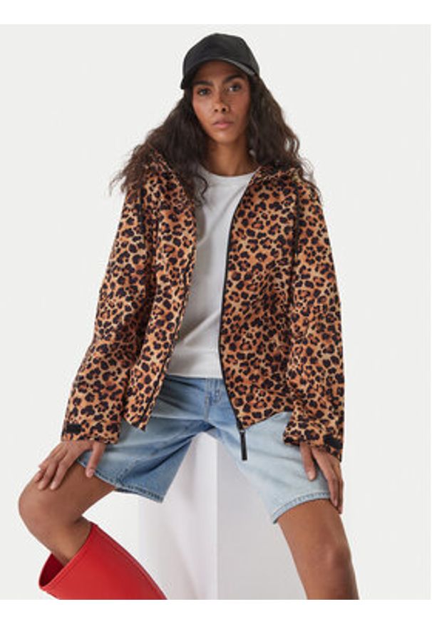 Hunter Kurtka przeciwdeszczowa Originals HARW0005261 Brązowy Regular Fit. Kolor: brązowy. Materiał: syntetyk