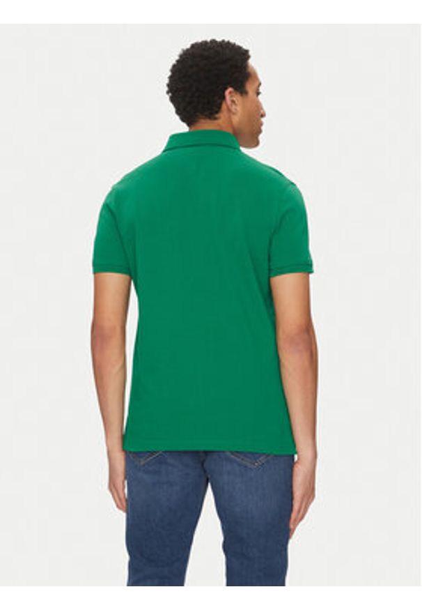 TOMMY HILFIGER - Tommy Hilfiger Polo 1985 MW0MW17770 Zielony Regular Fit. Typ kołnierza: polo. Kolor: zielony. Materiał: bawełna