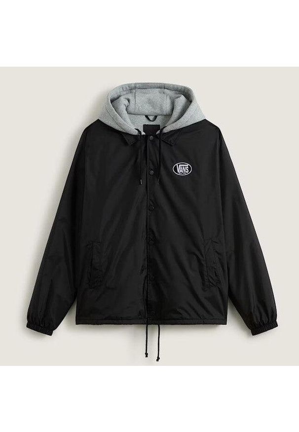 Kurtka Vans Riley Coach Jkt Czarna. Kolor: czarny