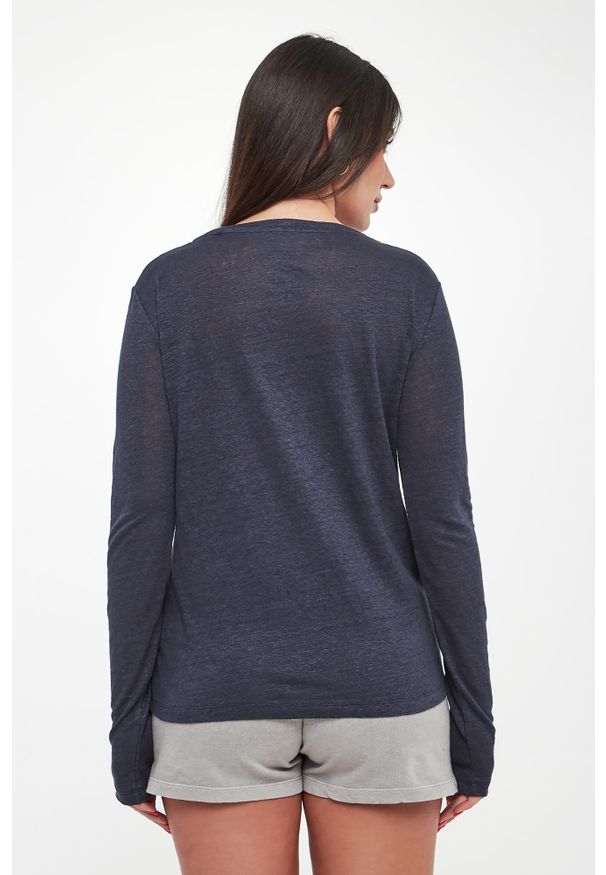 Ecoalf - Longsleeve damski lniany Cale ECOALF. Materiał: len. Długość rękawa: długi rękaw