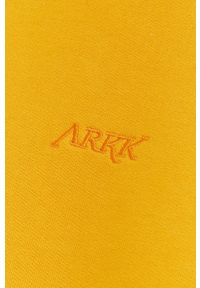 ARKK Copenhagen - Arkk Copenhagen bluza bawełniana kolor żółty gładka. Kolor: żółty. Materiał: bawełna. Wzór: gładki #4