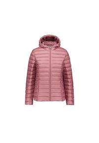 Jott - Lekka kurtka puchowa damska z kapturem JOTT Cloe. Typ kołnierza: kaptur. Kolor: różowy. Materiał: puch. Sezon: zima #1