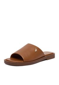 U.S. Polo Assn. Klapki EO-MARINA003W/6Y1 Brązowy. Kolor: brązowy. Materiał: materiał #3