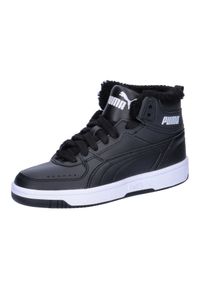 Buty damskie zimowe ocieplane Puma REBOUND JOY FUR. Okazja: na co dzień. Kolor: szary, czarny, wielokolorowy, biały. Sezon: zima #1