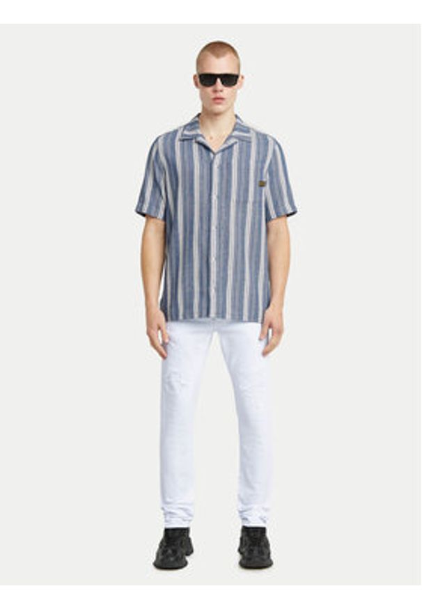 G-Star RAW - G-Star Raw Koszula One Pocket D26183-D916 Niebieski Regular Fit. Kolor: niebieski. Materiał: bawełna