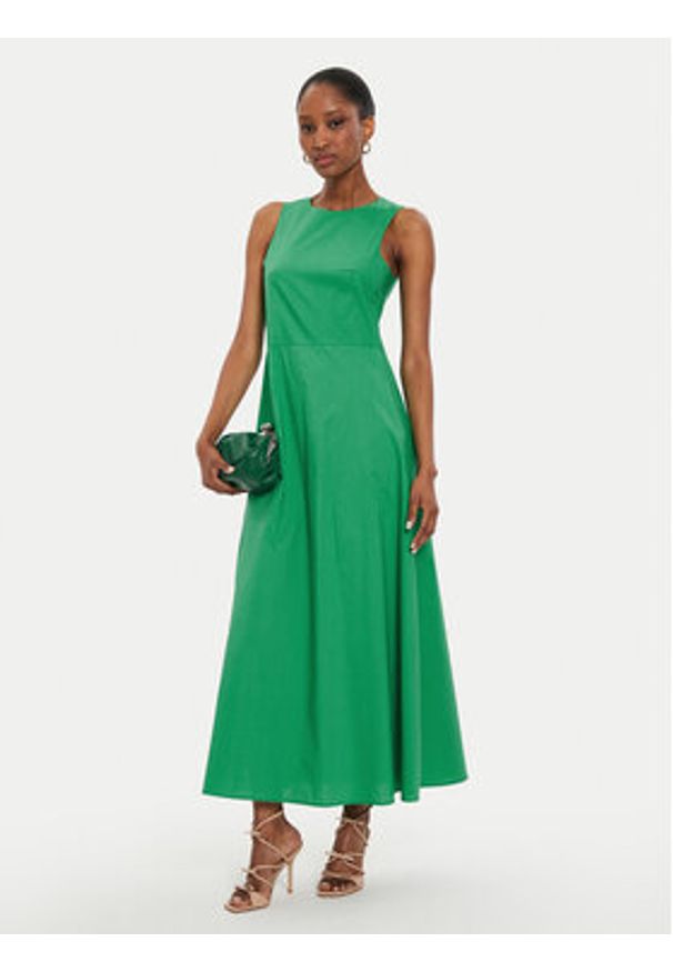 ViCOLO Sukienka letnia Abito TB2904 Zielony Regular Fit. Kolor: zielony. Materiał: bawełna. Sezon: lato