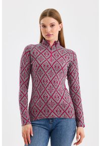 WOOLONA - Bluza termoaktywna Woolona Venus z Długim Rękawem 100% Merino. Kolor: różowy. Materiał: wełna. Długość rękawa: długi rękaw. Długość: długie