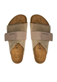 Birkenstock Klapki Kyoto Lenb 1015572 Beżowy. Kolor: beżowy. Materiał: skóra, nubuk #3