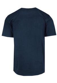 Męski T-Shirt - Pako Jeans - Granatowa, Print (Nadruk). Okazja: na co dzień. Kolor: niebieski. Materiał: bawełna. Wzór: nadruk. Styl: casual #2