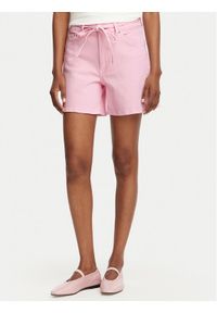 only - ONLY Szorty jeansowe Gianna 15370663 Różowy Regular Fit. Kolor: różowy. Materiał: bawełna #1