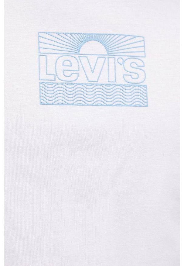 Levi's® - Levi's - T-shirt bawełniany. Okazja: na co dzień, na spotkanie biznesowe. Kolor: biały. Materiał: bawełna. Styl: biznesowy, casual